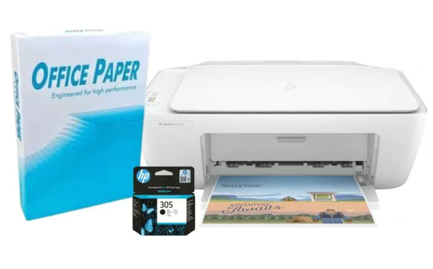 Impressora E-AIO 2320 + Tinteiro 305 Preto + 1 Resma de Papel Office